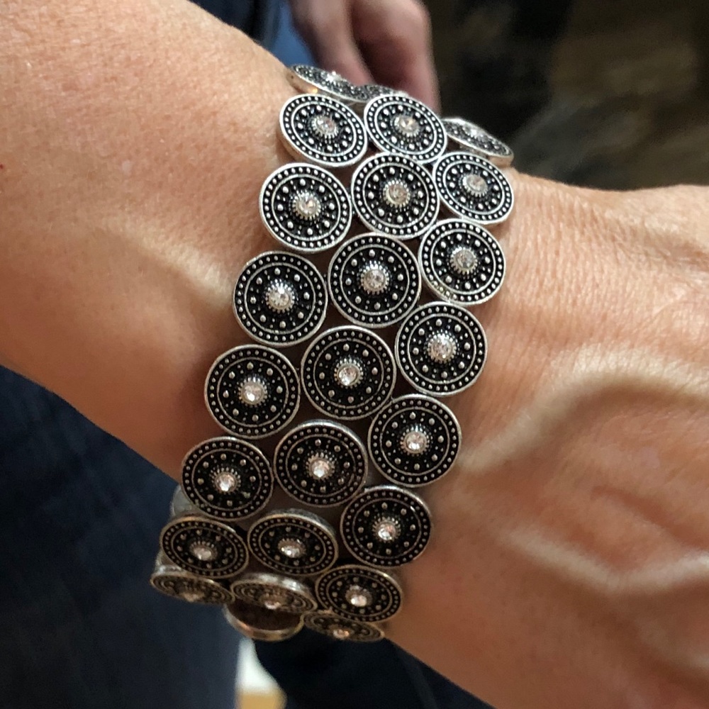 Art-deco costume bracelet